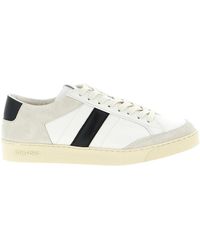 Tom Ford - Logo Debossed Lace-Up Sneakers - Lyst