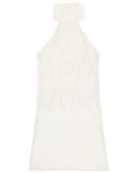 Courreges - Halter-Neck Fringe-Detail Mini Dress - Lyst