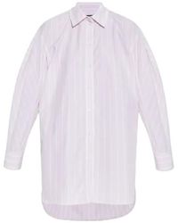 Jacquemus - Striped Cotton Shirt Dress - Lyst