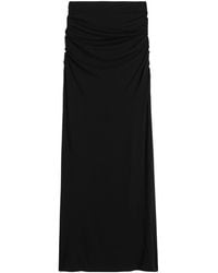 TOTEME - Totême High-Waisted Draped Midi Skirt - Lyst