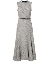 Safiyaa - Andrea Tweed Midi Dress - Lyst