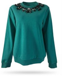 Sportmax - Long-Sleeved Pullover Hoodie - Lyst