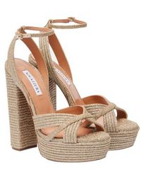 Aquazzura - Sundance Plateau 140 Platform Sandals - Lyst
