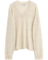 Our Legacy - Rue V-Neck Knitted Jumper - Lyst