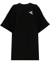 Off-White c/o Virgil Abloh - Painted Arrows Motif Snap-Fastening T-Shirt Dress - Lyst