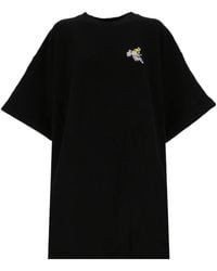 Off-White c/o Virgil Abloh - Painted Arrows Motif Snap-Fastening T-Shirt Dress - Lyst