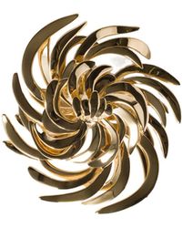 Miu Miu - Logo-Engraved Brooch - Lyst