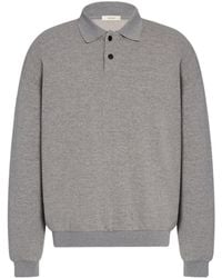 The Row - Ry Buttoned French-Terry Polo Shirt - Lyst