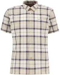 Barbour - Plaid Short-Sleeved Shirt - Lyst