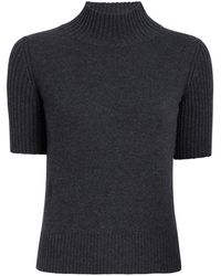 KHAITE - Cecil Mock-Neck Knitted Sweater - Lyst