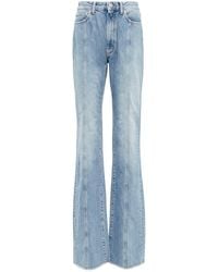 Alessandra Rich - Paneled High-Rise Flared Jeans - Lyst