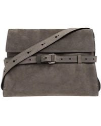 Moschino - Tie Me Leather Shoulder Bag - Lyst