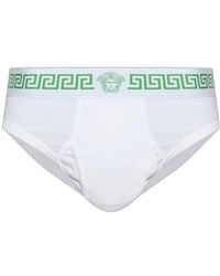 Versace - Ribbed Jersey Briefs - Lyst