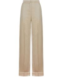 Max Mara - Sheer Detailed Straight-Leg Pants - Lyst