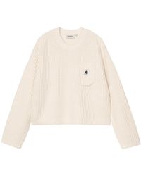 Carhartt - Mira Logo-Patch Ribbed-Knit Sweater - Lyst