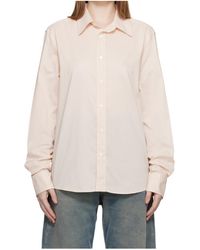 MM6 by Maison Margiela - Long-Sleeved Collared Shirt - Lyst