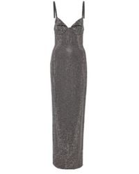Area - Crystal-Embellished Jersey Gown - Lyst