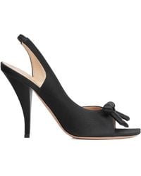 Dior - Bow Heeled Slingback Sandal - Lyst