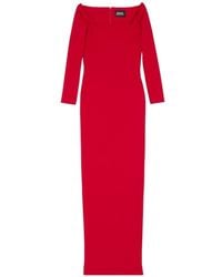 Solace London - Lolita Square Neck Long-Sleeved Dress - Lyst