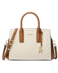 MICHAEL Michael Kors - Laila Small Signature Logo Satchel - Lyst