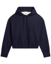 Ami Paris - Drop-Shoulder Drawstring Hoodie - Lyst