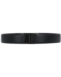 Tod's - Logo Plaque Buckled Belt - Lyst