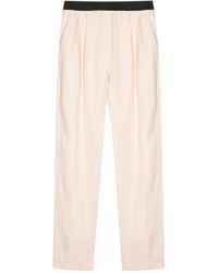 Loulou de Saison - Pleat-Detail Twill Trousers - Lyst