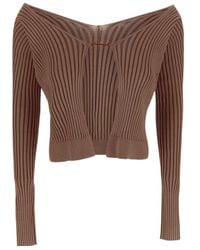 Jacquemus - Ribbed-Knit Open-Front Cardigan - Lyst