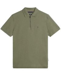 Tommy Hilfiger - Airdot Zip-Up Polo Shirt - Lyst