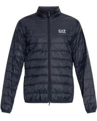 EA7 - Quilted Zip Jacket - Lyst