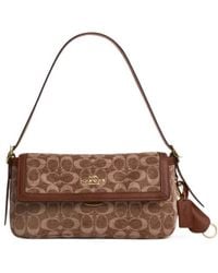 COACH - Etta Small Flap Shoulder Bag - Lyst