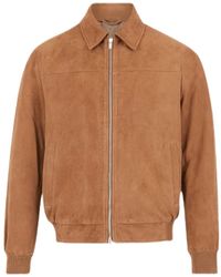 Lardini - Zipper Leather Jacket - Lyst