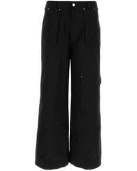 McQueen - Wide-Leg Cargo Trousers - Lyst
