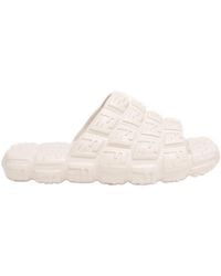 Fendi - Logo Embossed Cloud Slides - Lyst