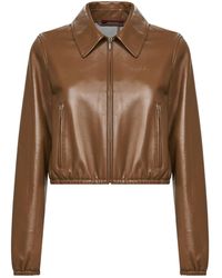Gucci - Collared Zip-Up Bomber Jacket - Lyst