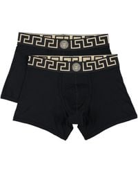 Versace - Two-Pack Logo-Waistband Boxers - Lyst