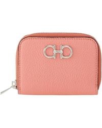 Ferragamo - Gancini Zipped Card Holder - Lyst