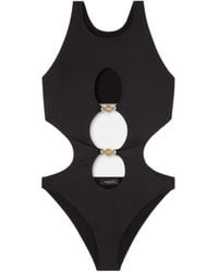Versace - Medusa Cut-Out Detailed One-Piece Swimsuit - Lyst