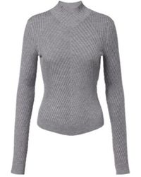 Victoria Beckham - High-Necked Knit Sweater - Lyst