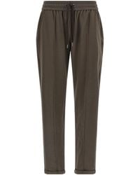 Brunello Cucinelli - Drawstring Tapered-Leg Sweatpants - Lyst
