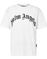 Palm Angels - Logo Crew Neck T-Shirt - Lyst