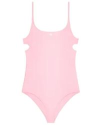 Courreges - Courrèges Logo Detailed One-Piece Swimsuit - Lyst