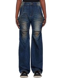 we11done - Wire Mid-Rise Wide-Leg Jeans - Lyst