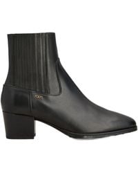 Tod's - Block Heel Ankle Boots - Lyst