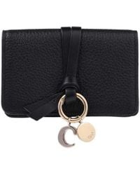 Chloé - Chloé Logo-Charm Foldover Top Wallet - Lyst