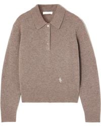 Sporty & Rich - Src Embroidered Cashmere And Wool-Blend Polo Sweater - Lyst