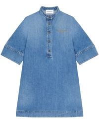 Givenchy - Denim Mini Dress - Lyst