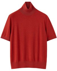 Loro Piana - Short-Sleeved Turtleneck Sweater - Lyst