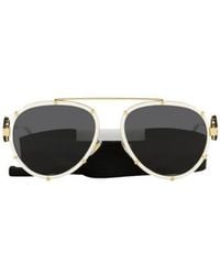 Versace - Eyewear Aviator Frame Sunglasses - Lyst