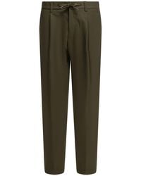 Herno - Elastic-Waist Casual Trousers - Lyst
